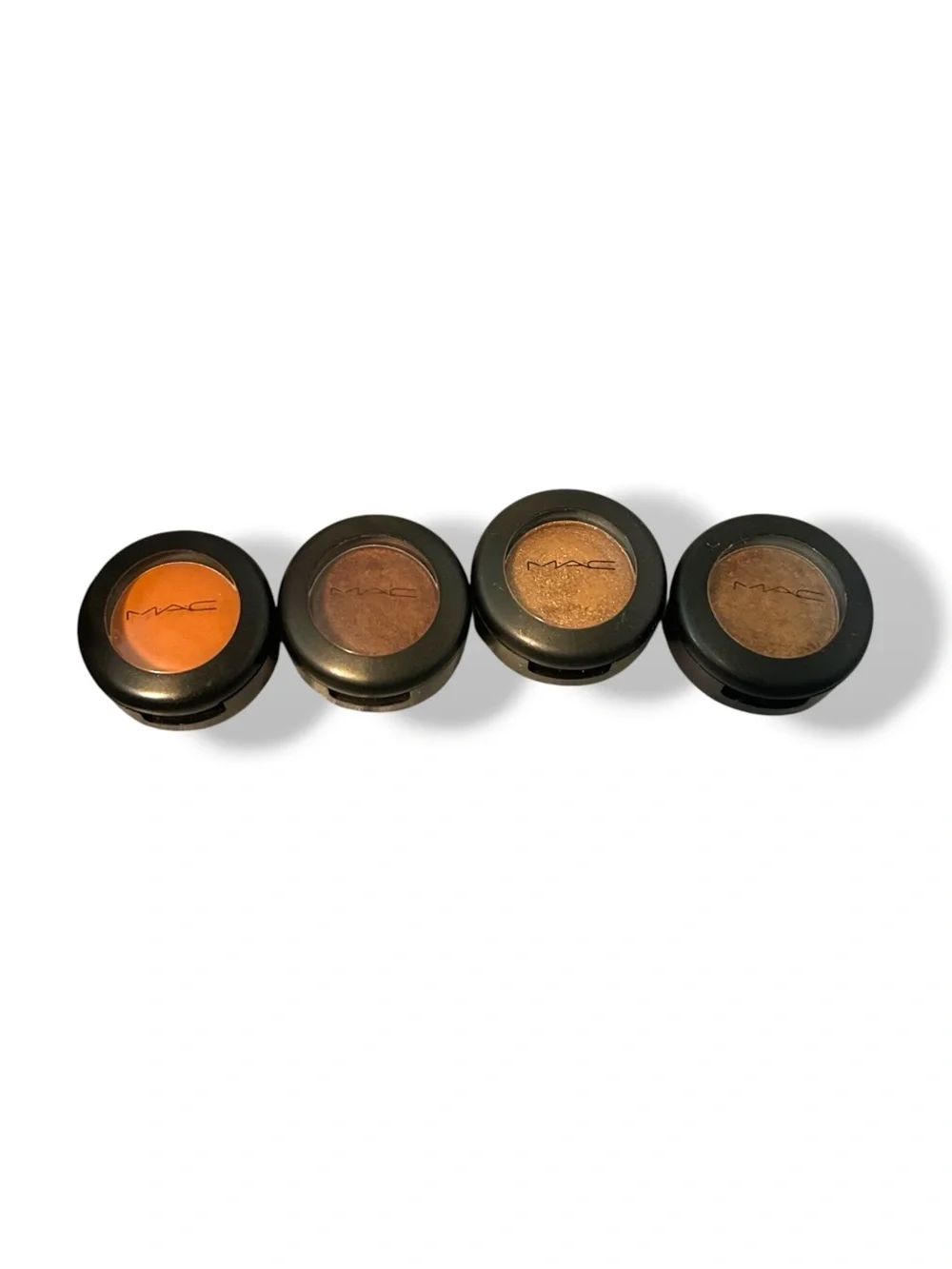 MAC cosmetics eyeshadow lot discontinued CASINO, RULE, ANTIQUED, AMBER LIGHTS